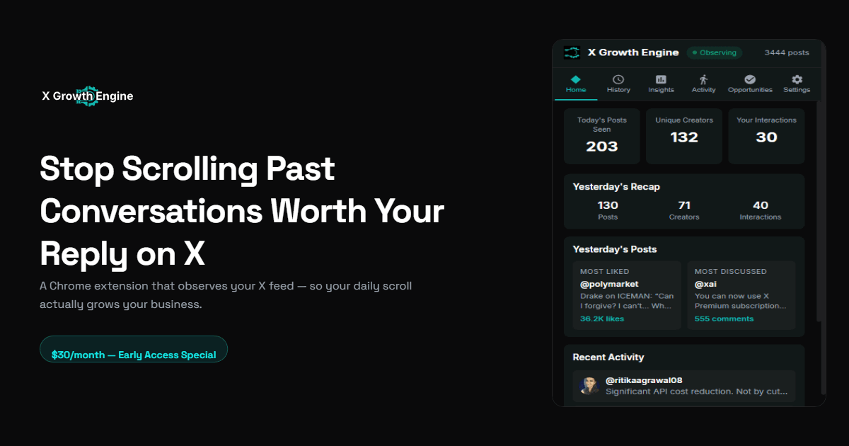 X Growth Engine screenshot 1