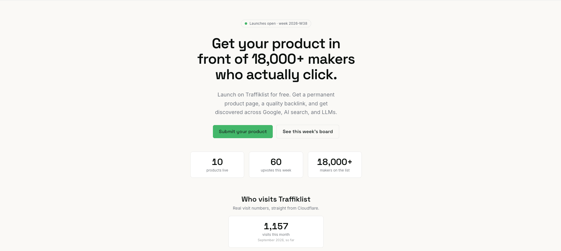 Traffiklist screenshot 1