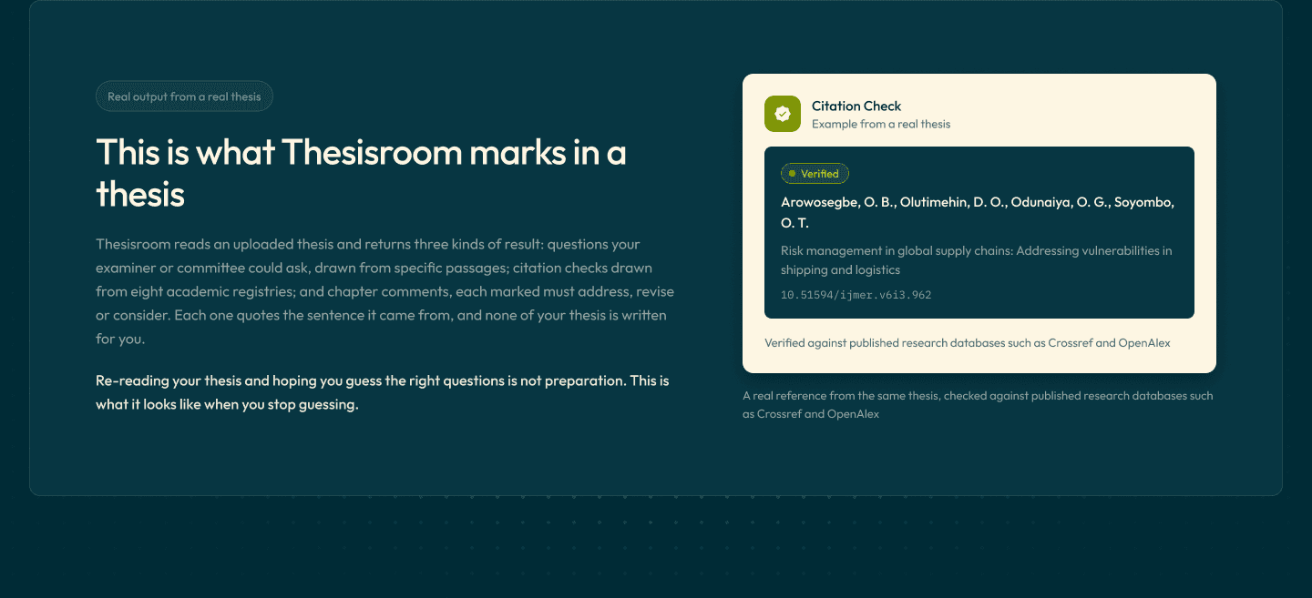 Thesisroom screenshot 3